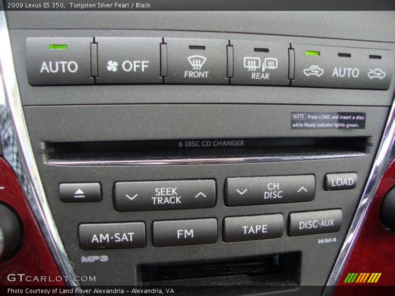 Tungsten Silver Pearl / Black 2009 Lexus ES 350