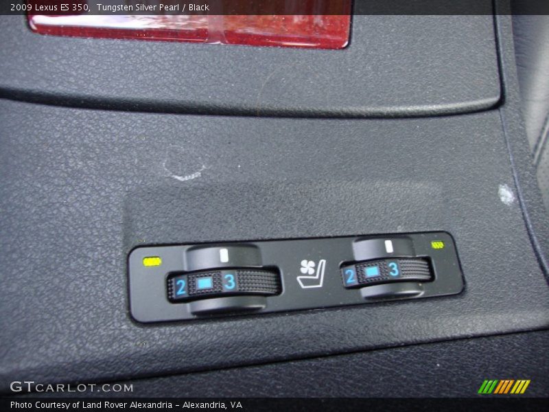 Tungsten Silver Pearl / Black 2009 Lexus ES 350