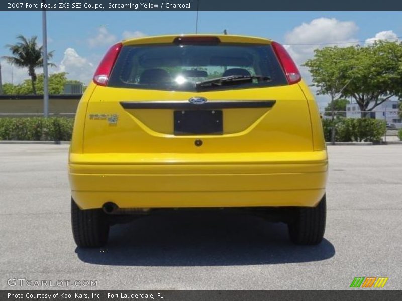 Screaming Yellow / Charcoal 2007 Ford Focus ZX3 SES Coupe
