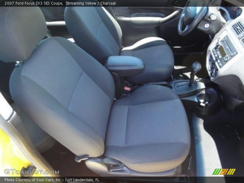 Screaming Yellow / Charcoal 2007 Ford Focus ZX3 SES Coupe