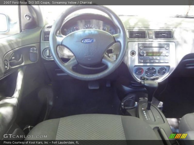 Screaming Yellow / Charcoal 2007 Ford Focus ZX3 SES Coupe