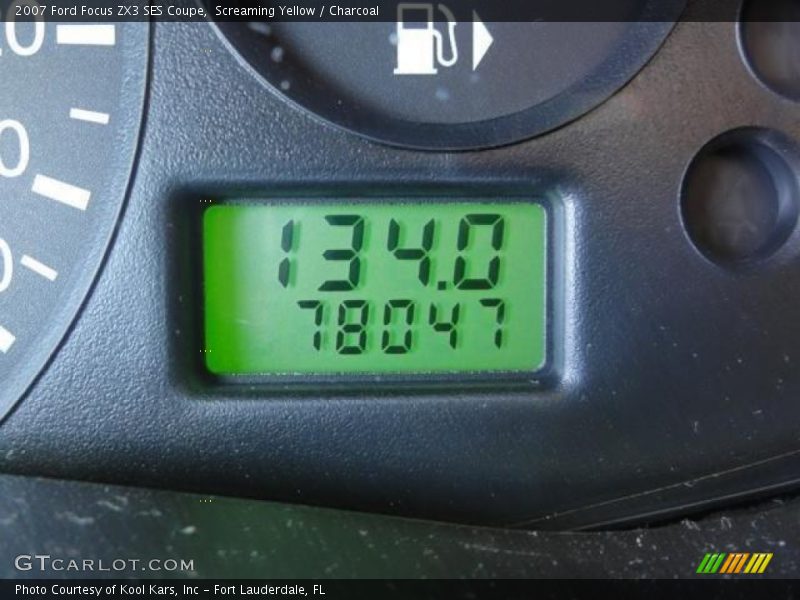 Screaming Yellow / Charcoal 2007 Ford Focus ZX3 SES Coupe