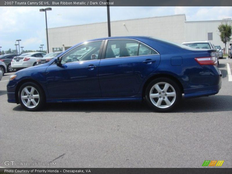Blue Ribbon Metallic / Dark Charcoal 2007 Toyota Camry SE V6