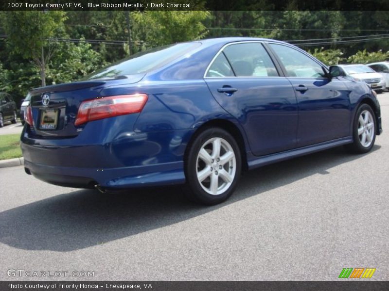 Blue Ribbon Metallic / Dark Charcoal 2007 Toyota Camry SE V6