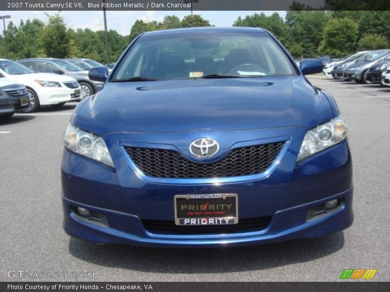 Blue Ribbon Metallic / Dark Charcoal 2007 Toyota Camry SE V6