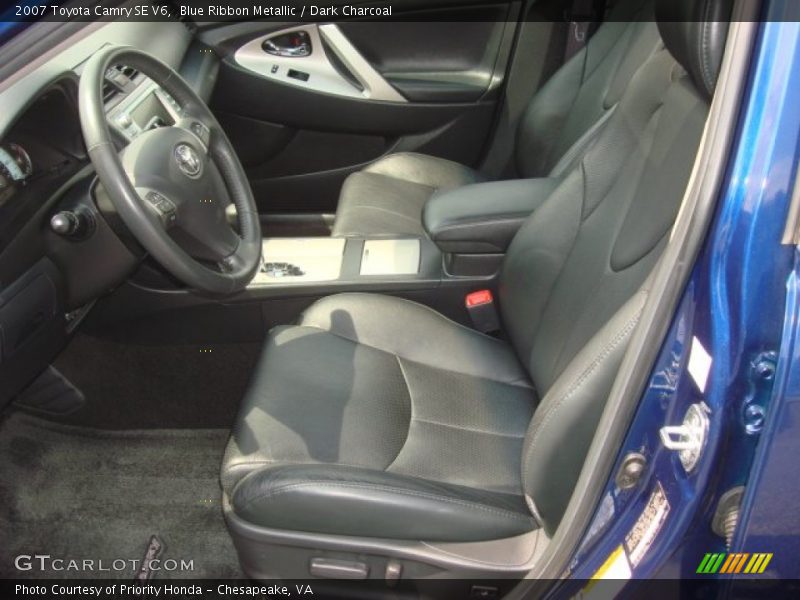 Blue Ribbon Metallic / Dark Charcoal 2007 Toyota Camry SE V6