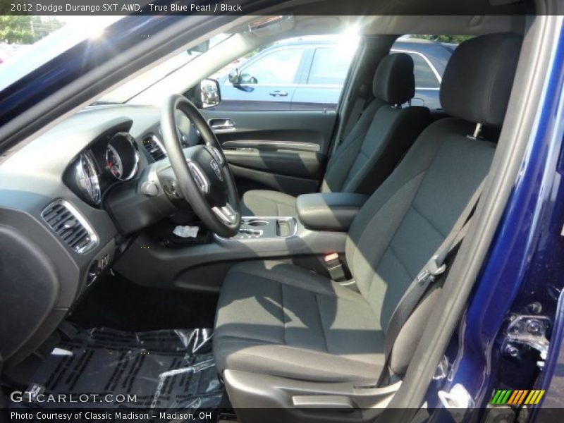 True Blue Pearl / Black 2012 Dodge Durango SXT AWD