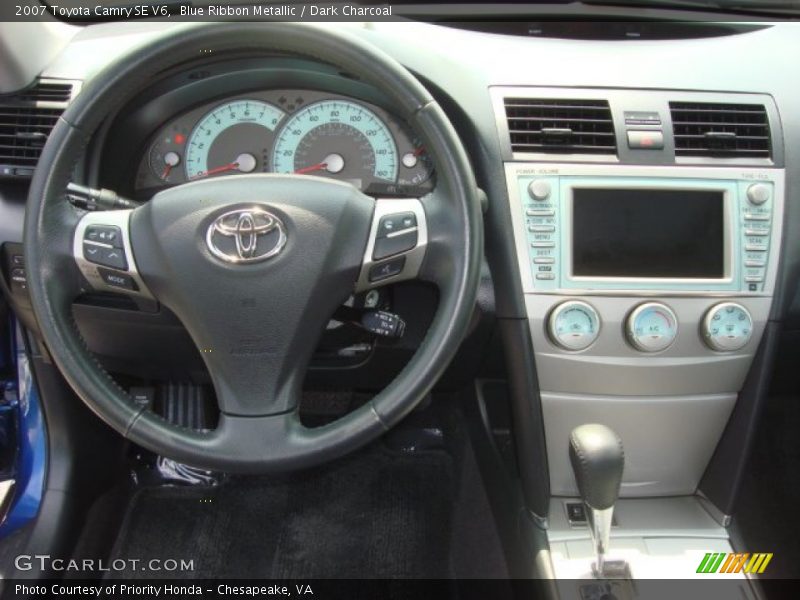 Blue Ribbon Metallic / Dark Charcoal 2007 Toyota Camry SE V6