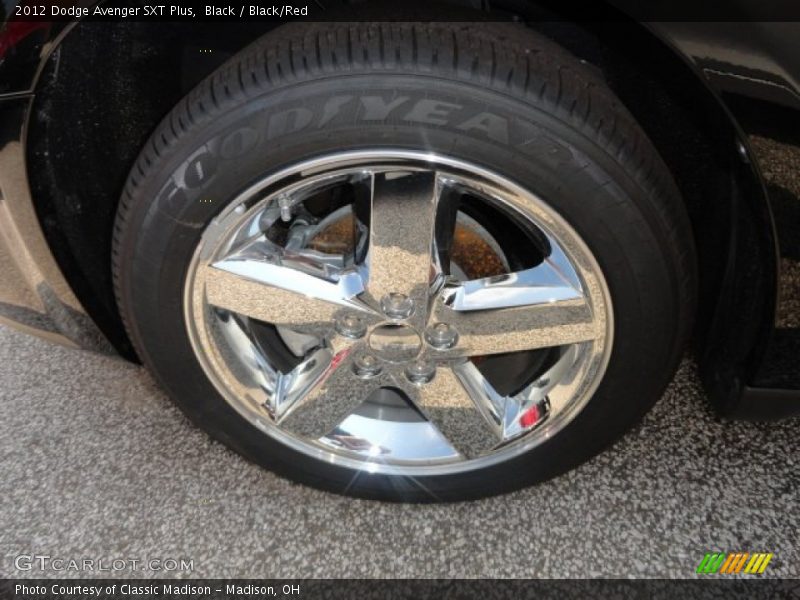 Black / Black/Red 2012 Dodge Avenger SXT Plus