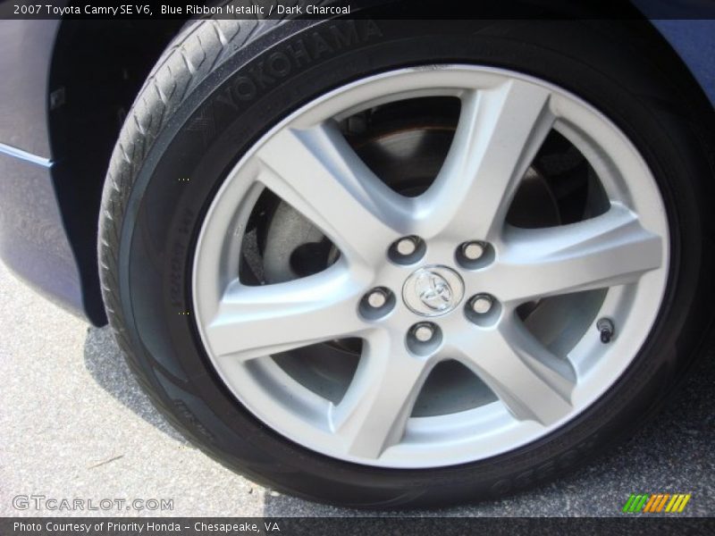 Blue Ribbon Metallic / Dark Charcoal 2007 Toyota Camry SE V6