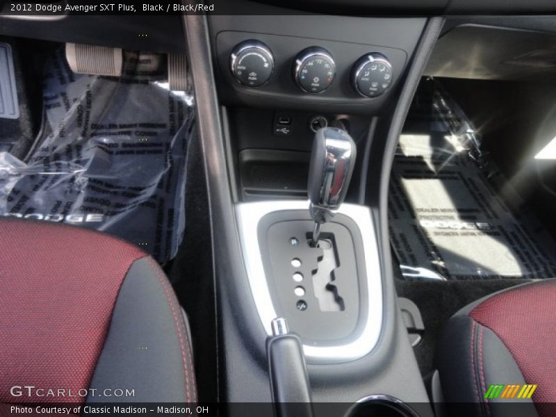 Black / Black/Red 2012 Dodge Avenger SXT Plus