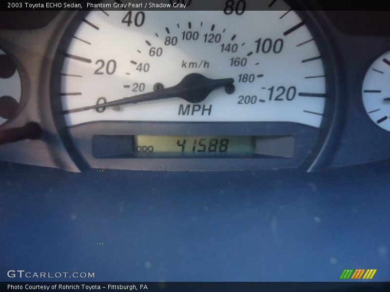 Phantom Gray Pearl / Shadow Gray 2003 Toyota ECHO Sedan