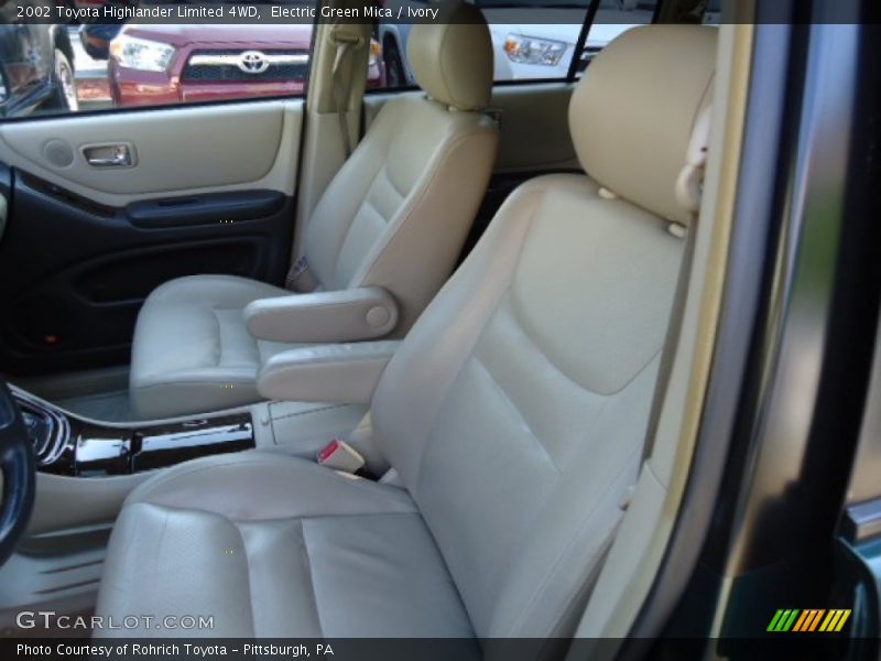 Electric Green Mica / Ivory 2002 Toyota Highlander Limited 4WD