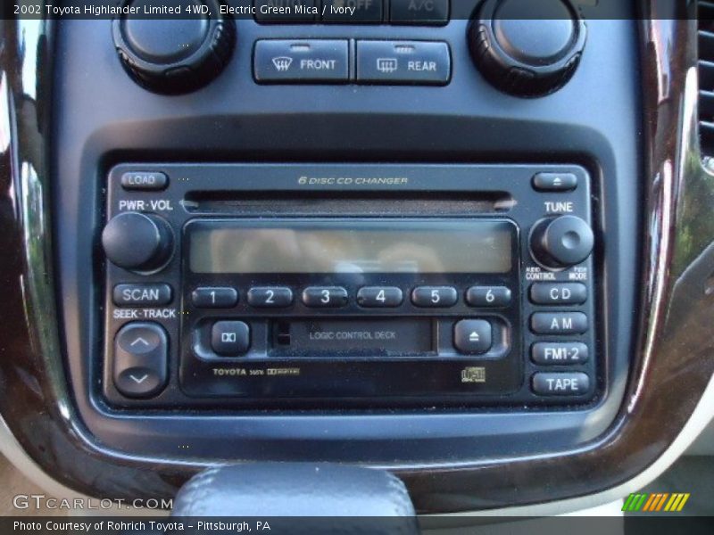 Electric Green Mica / Ivory 2002 Toyota Highlander Limited 4WD