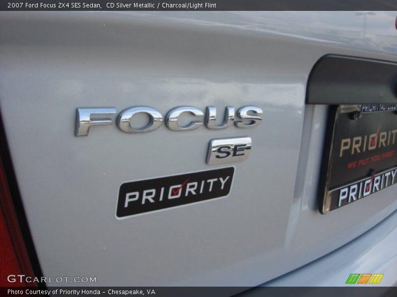 CD Silver Metallic / Charcoal/Light Flint 2007 Ford Focus ZX4 SES Sedan