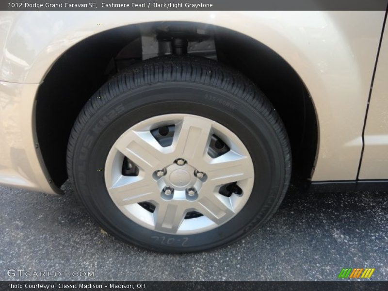 Cashmere Pearl / Black/Light Graystone 2012 Dodge Grand Caravan SE