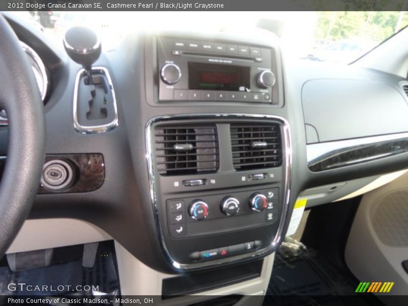 Cashmere Pearl / Black/Light Graystone 2012 Dodge Grand Caravan SE