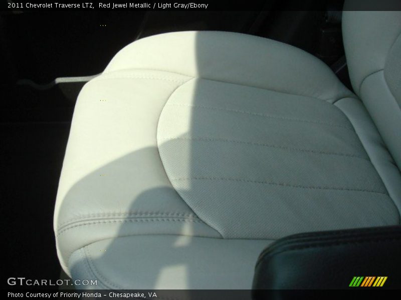 Red Jewel Metallic / Light Gray/Ebony 2011 Chevrolet Traverse LTZ