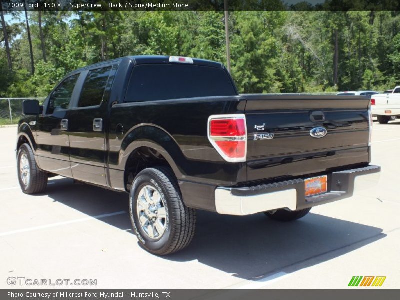 Black / Stone/Medium Stone 2009 Ford F150 XLT SuperCrew