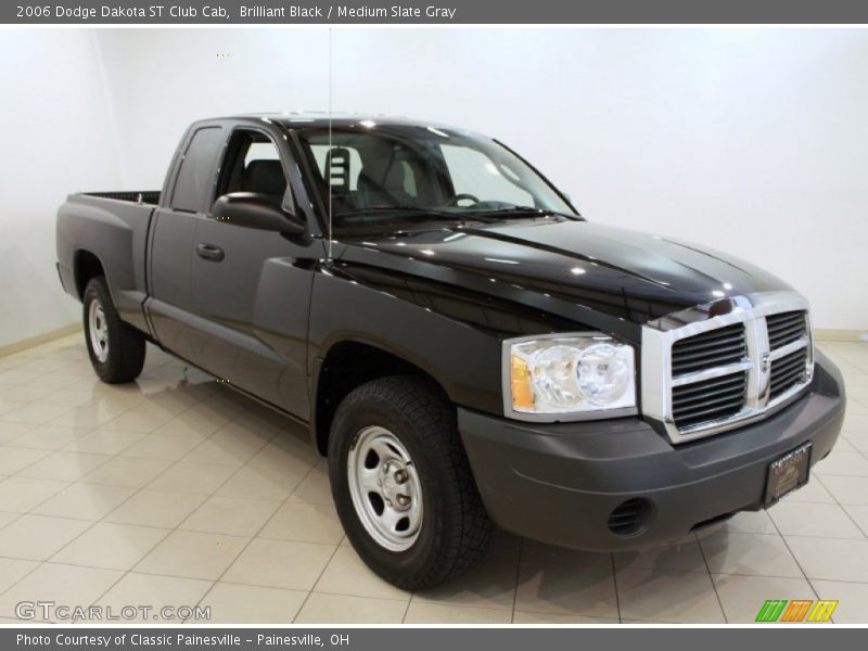 Brilliant Black / Medium Slate Gray 2006 Dodge Dakota ST Club Cab