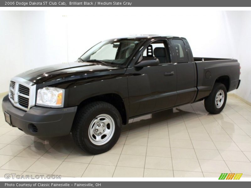Brilliant Black / Medium Slate Gray 2006 Dodge Dakota ST Club Cab