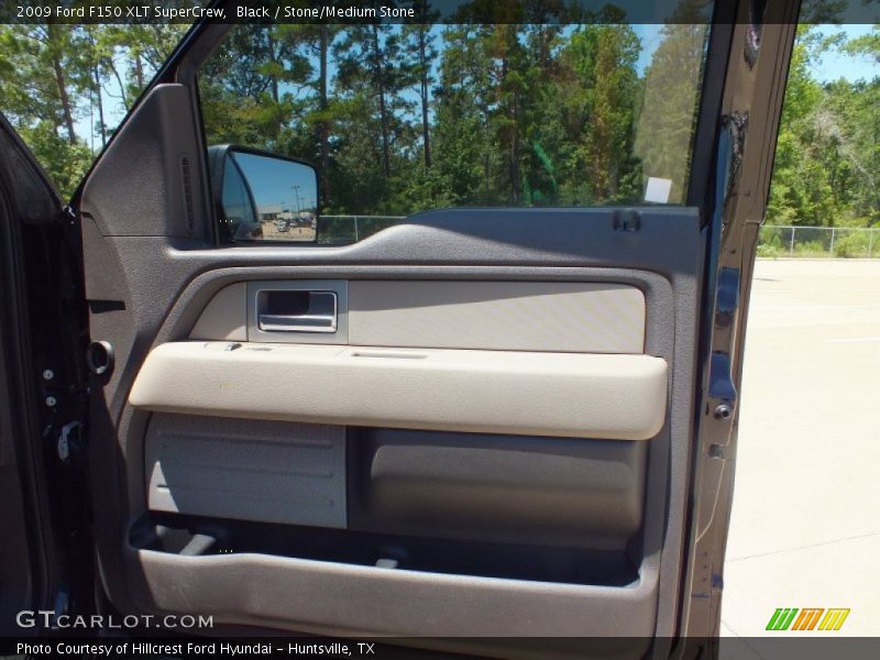Black / Stone/Medium Stone 2009 Ford F150 XLT SuperCrew