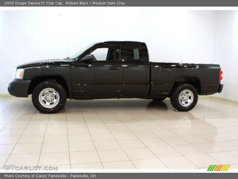 Brilliant Black / Medium Slate Gray 2006 Dodge Dakota ST Club Cab