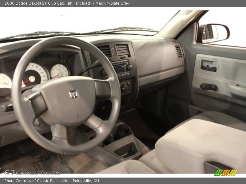 Brilliant Black / Medium Slate Gray 2006 Dodge Dakota ST Club Cab