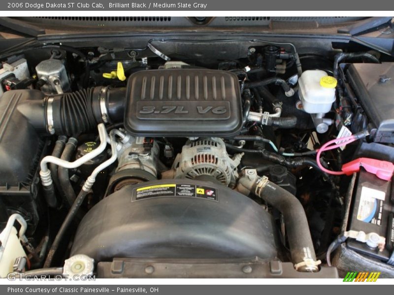 Brilliant Black / Medium Slate Gray 2006 Dodge Dakota ST Club Cab