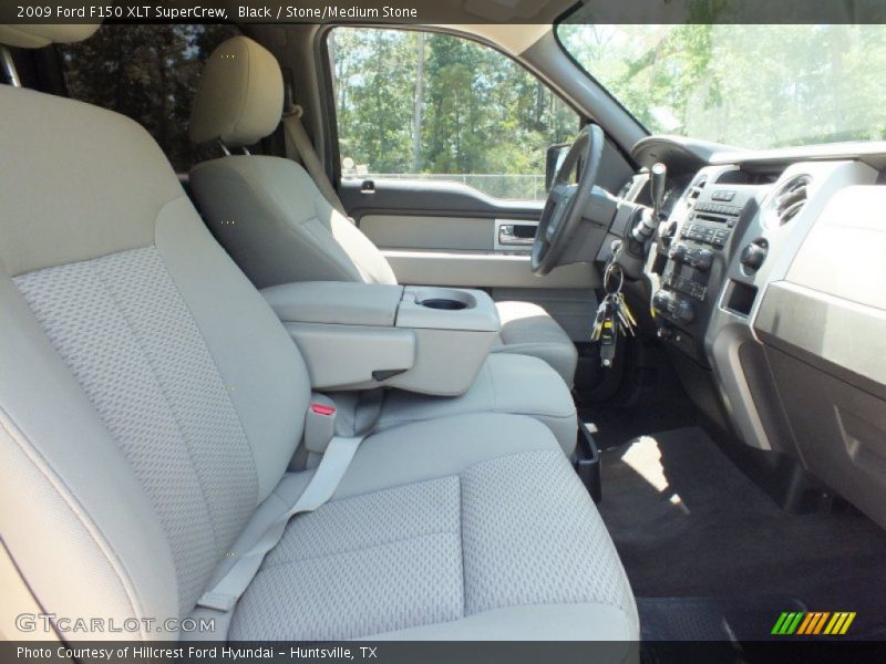 Black / Stone/Medium Stone 2009 Ford F150 XLT SuperCrew