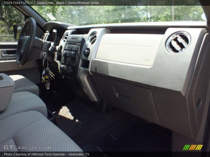 Black / Stone/Medium Stone 2009 Ford F150 XLT SuperCrew