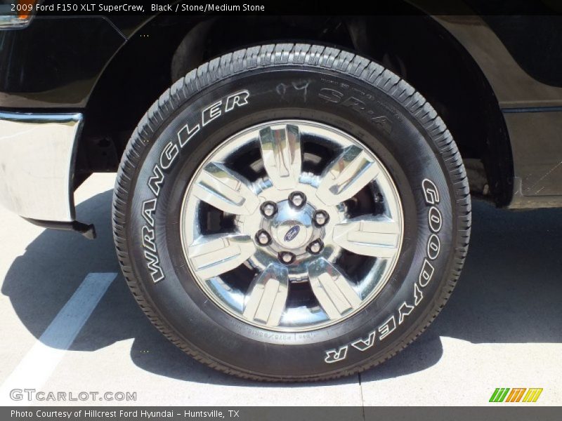 Black / Stone/Medium Stone 2009 Ford F150 XLT SuperCrew
