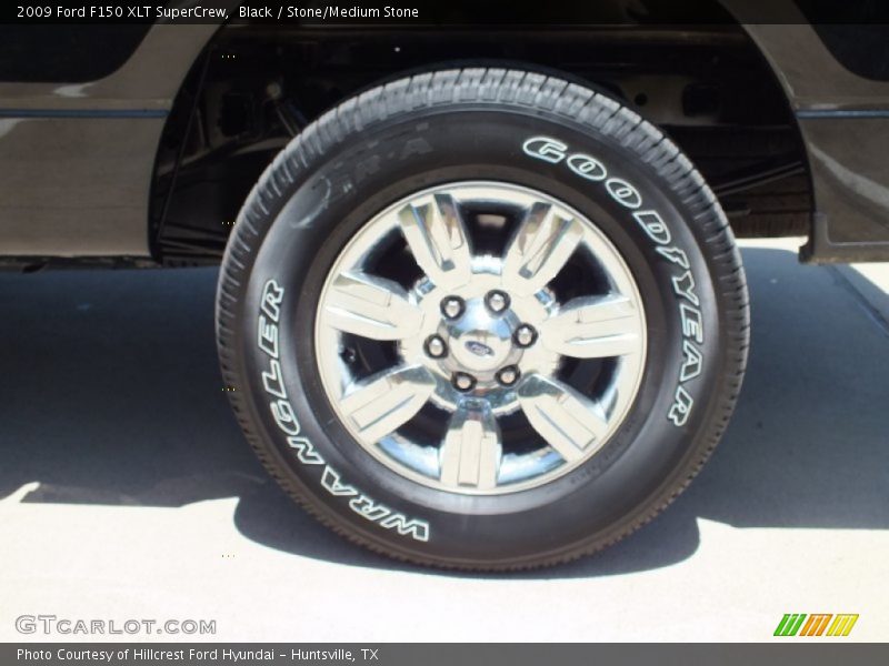 Black / Stone/Medium Stone 2009 Ford F150 XLT SuperCrew