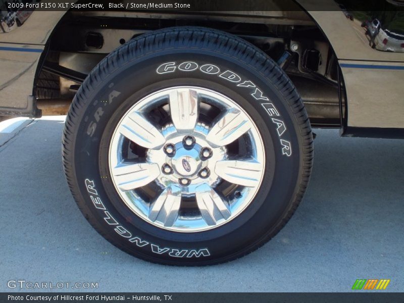 Black / Stone/Medium Stone 2009 Ford F150 XLT SuperCrew