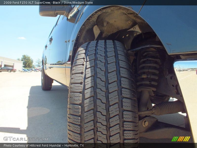 Black / Stone/Medium Stone 2009 Ford F150 XLT SuperCrew