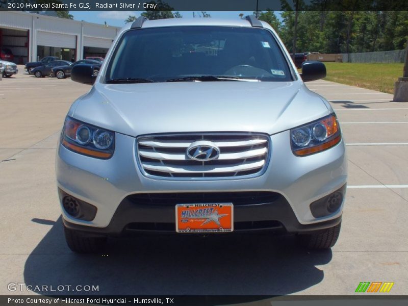 Radiant Silver / Gray 2010 Hyundai Santa Fe GLS