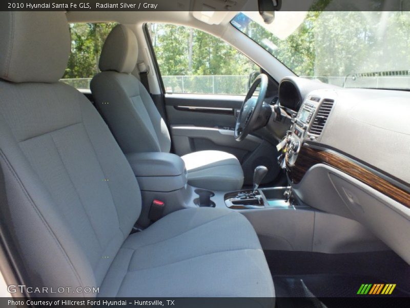 Radiant Silver / Gray 2010 Hyundai Santa Fe GLS