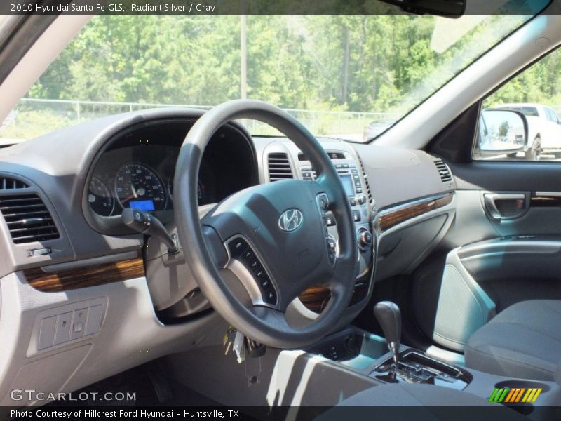 Radiant Silver / Gray 2010 Hyundai Santa Fe GLS