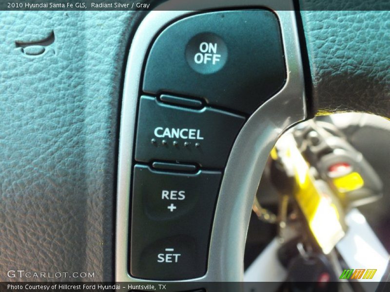 Radiant Silver / Gray 2010 Hyundai Santa Fe GLS