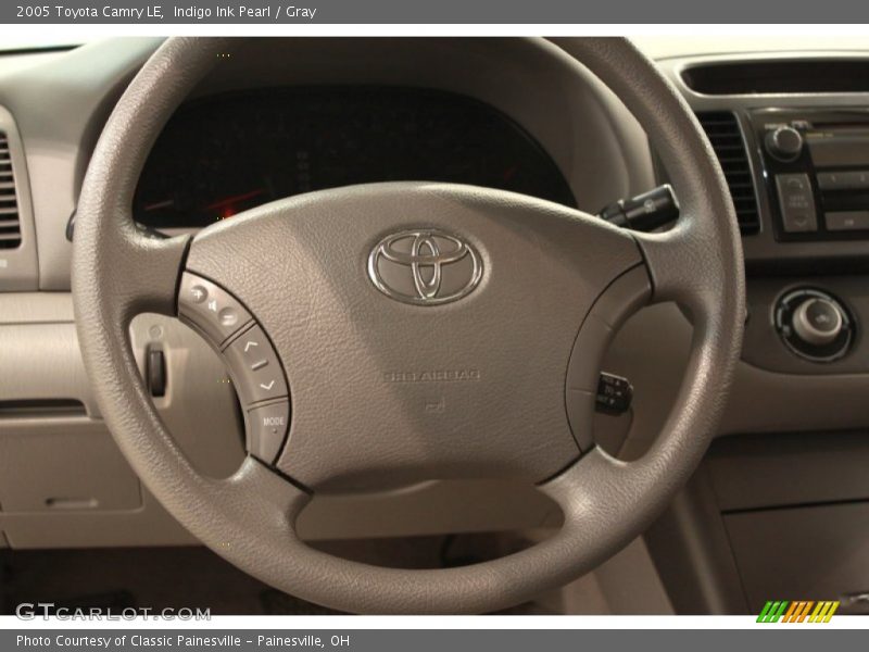 Indigo Ink Pearl / Gray 2005 Toyota Camry LE