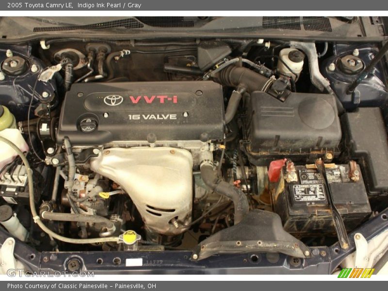 Indigo Ink Pearl / Gray 2005 Toyota Camry LE
