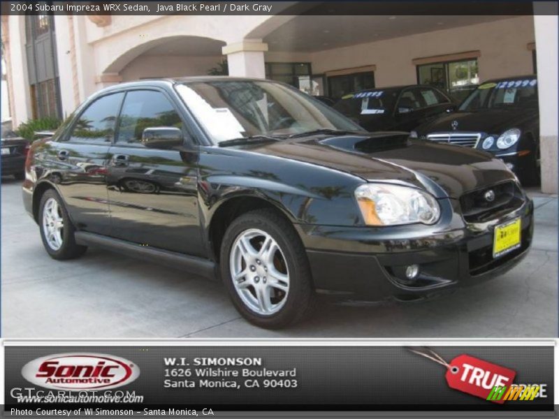 Java Black Pearl / Dark Gray 2004 Subaru Impreza WRX Sedan