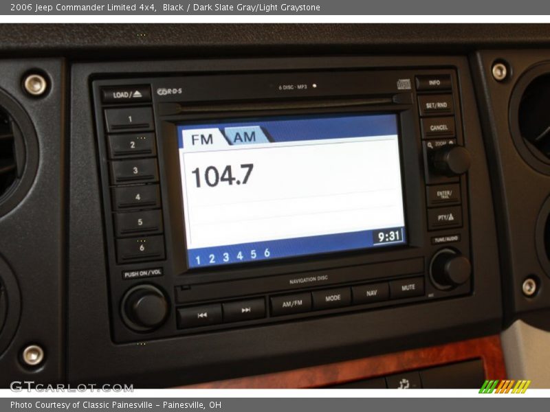 Black / Dark Slate Gray/Light Graystone 2006 Jeep Commander Limited 4x4