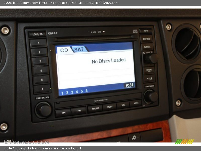 Black / Dark Slate Gray/Light Graystone 2006 Jeep Commander Limited 4x4