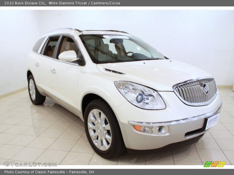 White Diamond Tricoat / Cashmere/Cocoa 2010 Buick Enclave CXL