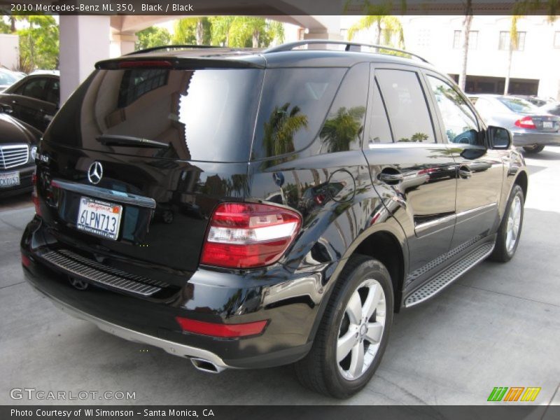 Black / Black 2010 Mercedes-Benz ML 350
