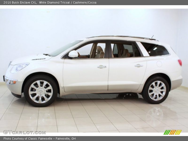 White Diamond Tricoat / Cashmere/Cocoa 2010 Buick Enclave CXL