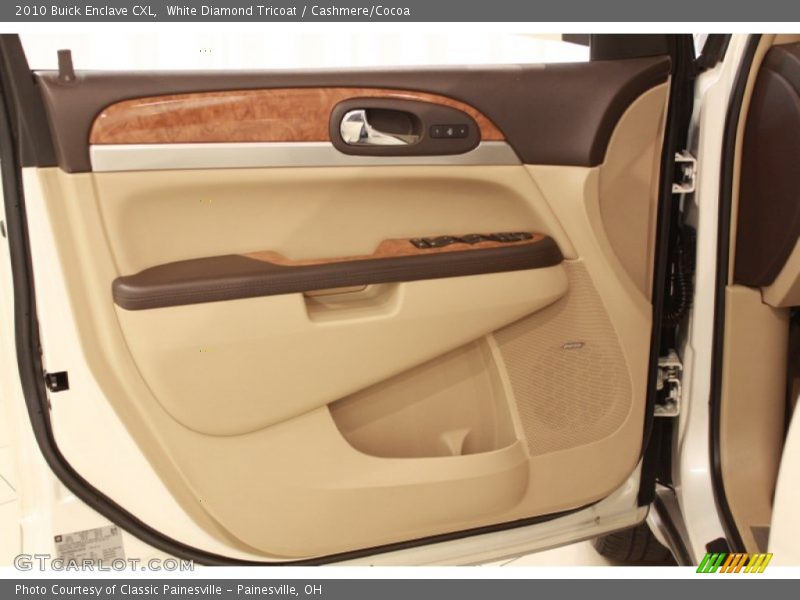 White Diamond Tricoat / Cashmere/Cocoa 2010 Buick Enclave CXL