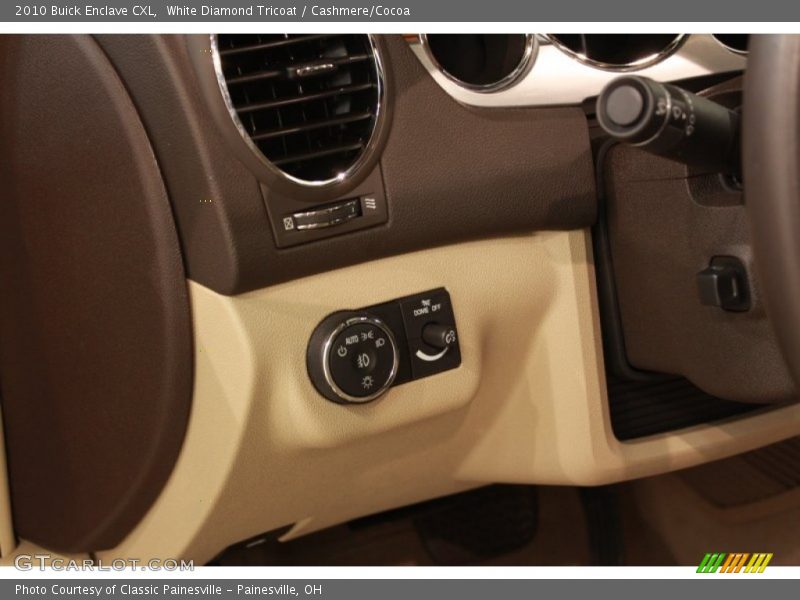 White Diamond Tricoat / Cashmere/Cocoa 2010 Buick Enclave CXL
