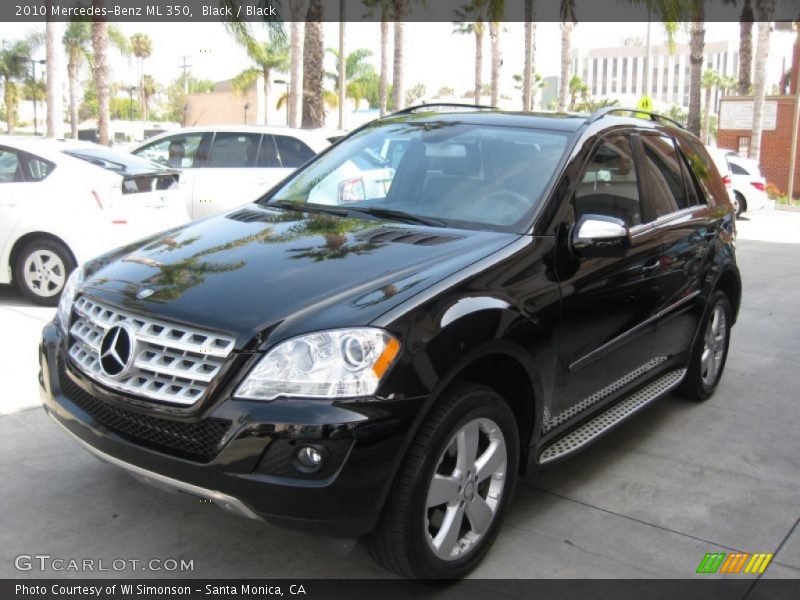 Black / Black 2010 Mercedes-Benz ML 350